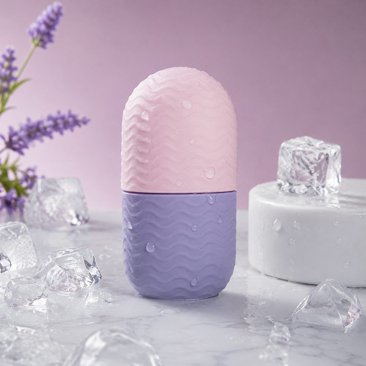 IceGlow™ Facial Ice Roller – Masajeador Facial de Hielo Reutilizable