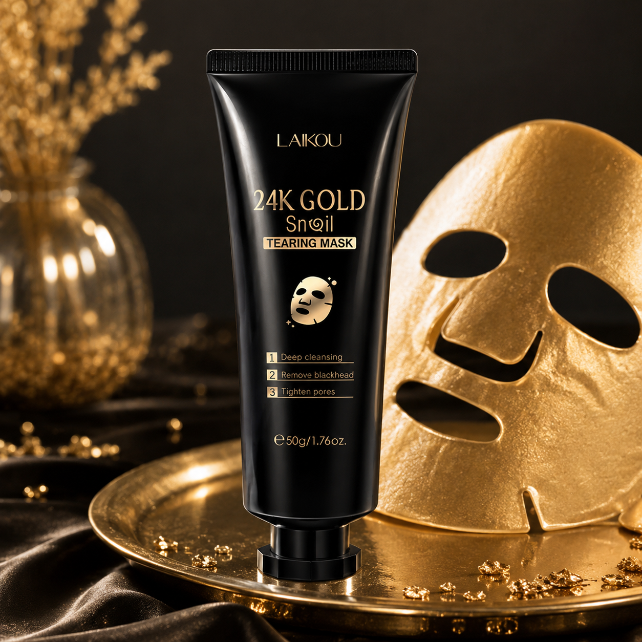 Gold Snail Glow™ – Mascarilla Peel Off de Oro 24K y Baba de Caracol