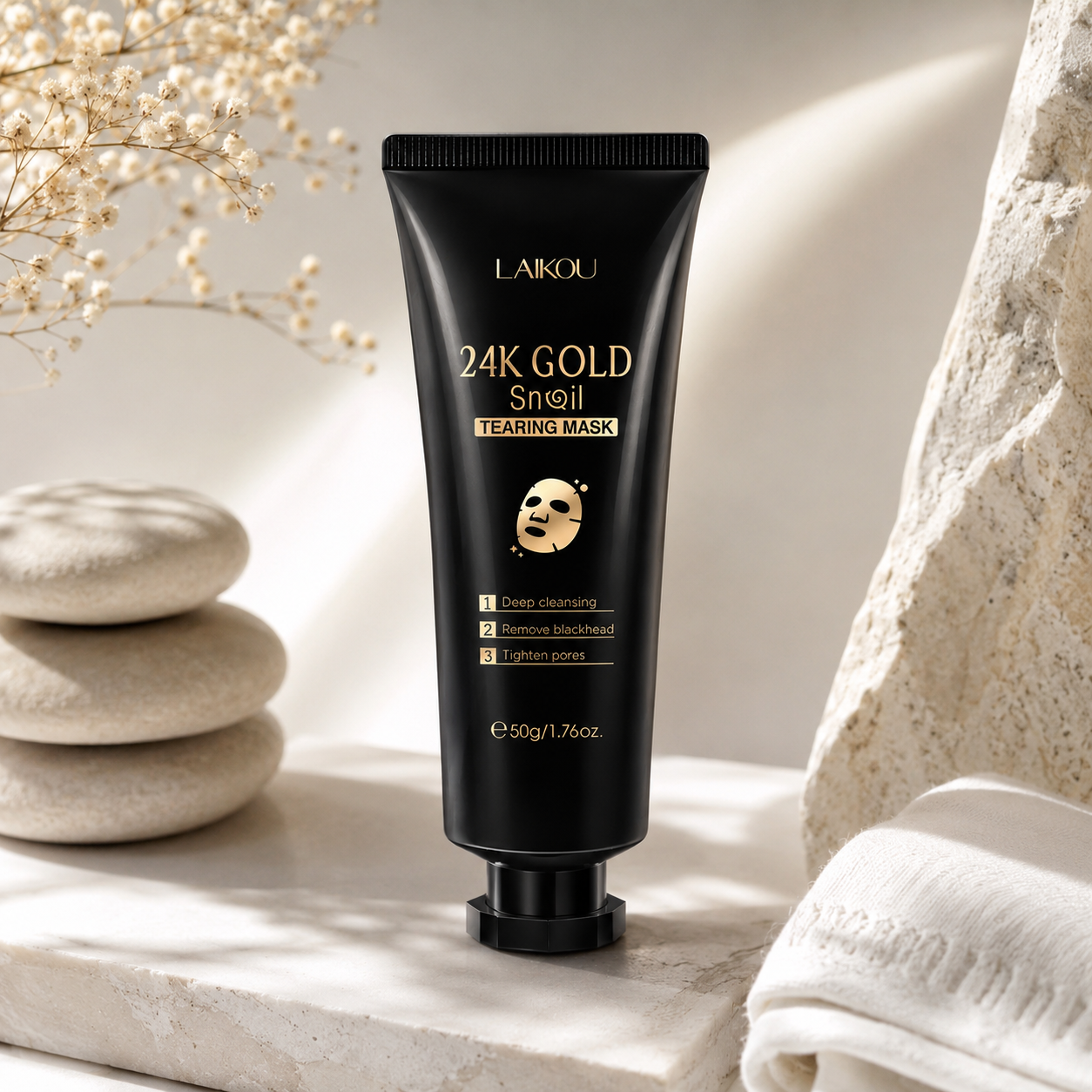 Gold Snail Glow™ – Mascarilla Peel Off de Oro 24K y Baba de Caracol