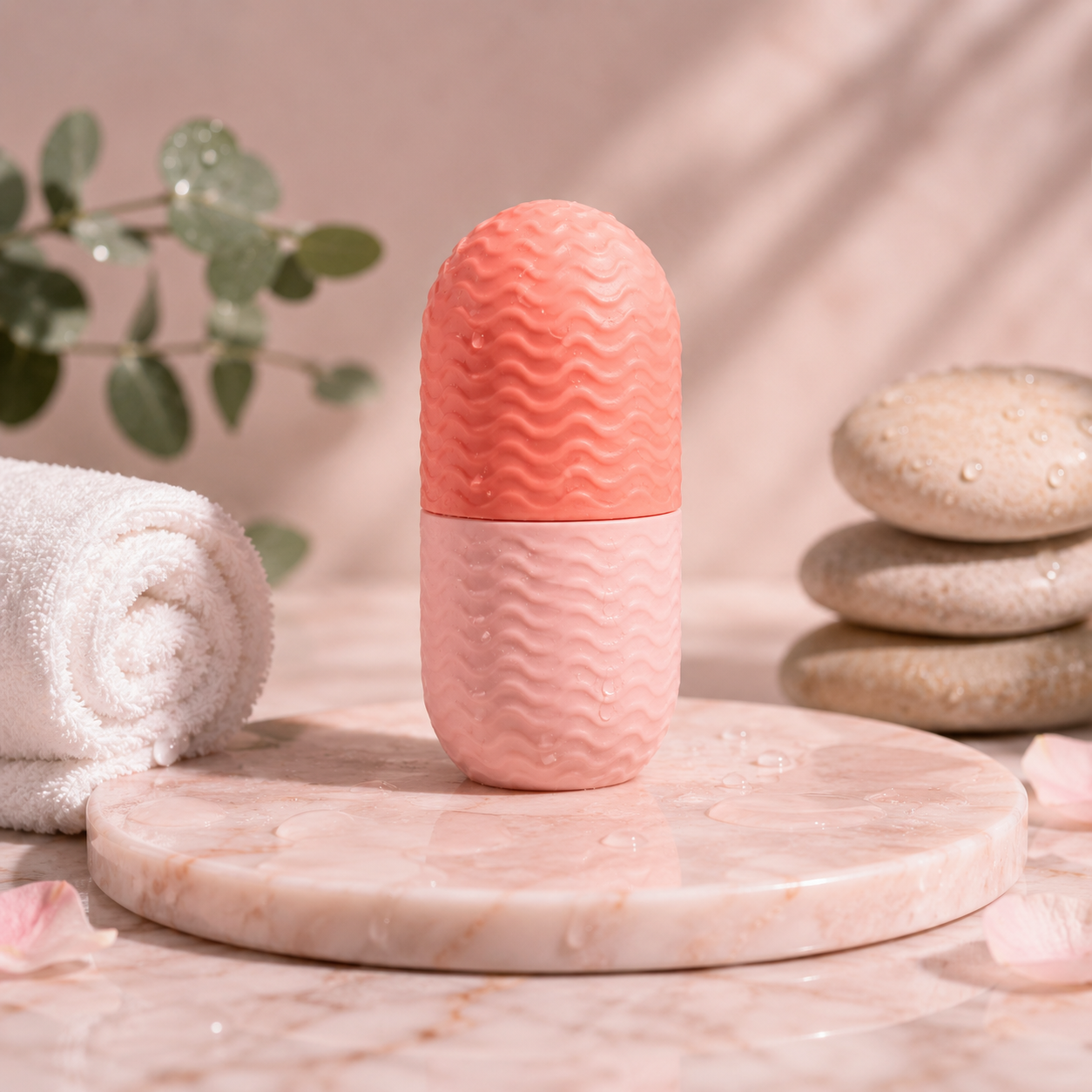 IceGlow™ Facial Ice Roller – Masajeador Facial de Hielo Reutilizable